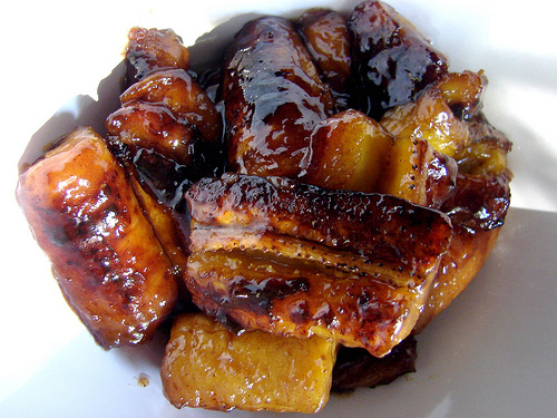 Glazed plantains