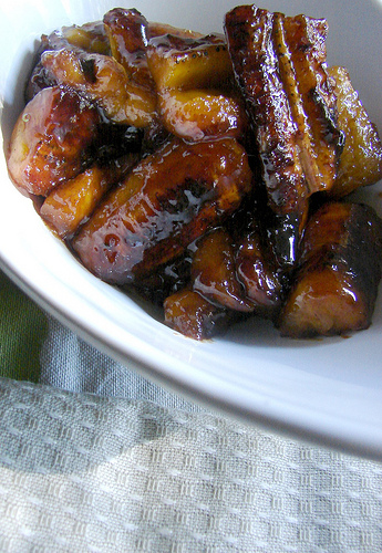 glazed plantains