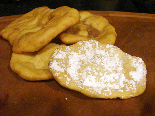 Hojalda or hojaldre, its a fried bread lovers dream