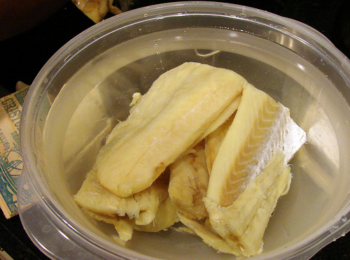 soaking salt cod
