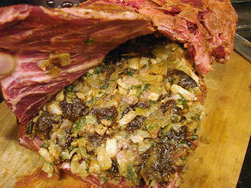 stuffing Mangalitsa